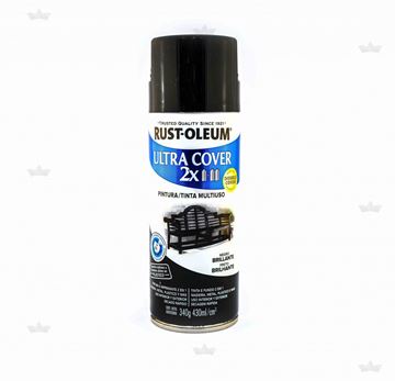 Imagen de Pintura Rust Oleum Aerosol ultra cover Negro semi brillo