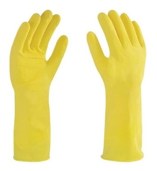 Imagen de Guantes Pvc Amarillo Largo Pretul Antiderrapante - Ynter