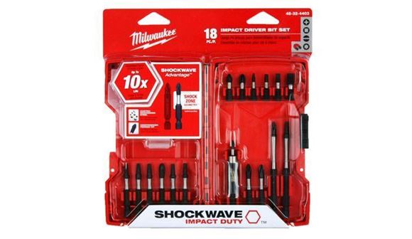 Imagen de Kit Puntas P/atornillador Impacto 18pz Shockwave Milwaukee