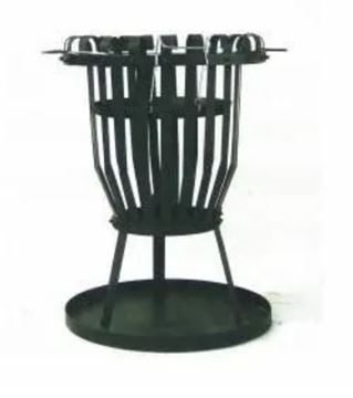 Imagen de Brasero Negro 50 cm C/Parrilla Metálico - Ynter
