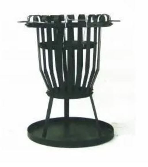 Imagen de Brasero Negro 50 cm C/Parrilla Metálico - Ynter
