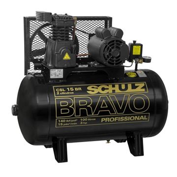 Imagen de Compresor Schulz Bravo Trif. 3HP 183 lts - Ynter