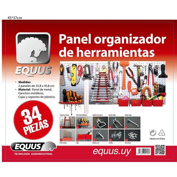 Imagen de Panel organizador de  34 herramientas Equus - Ynter Industrial