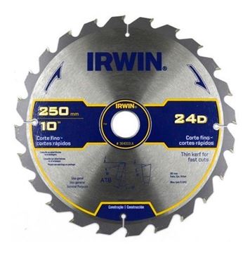 Imagen de Hoja de sierra circular IRWIN 10” X 24 dientes - Ynter Industrial