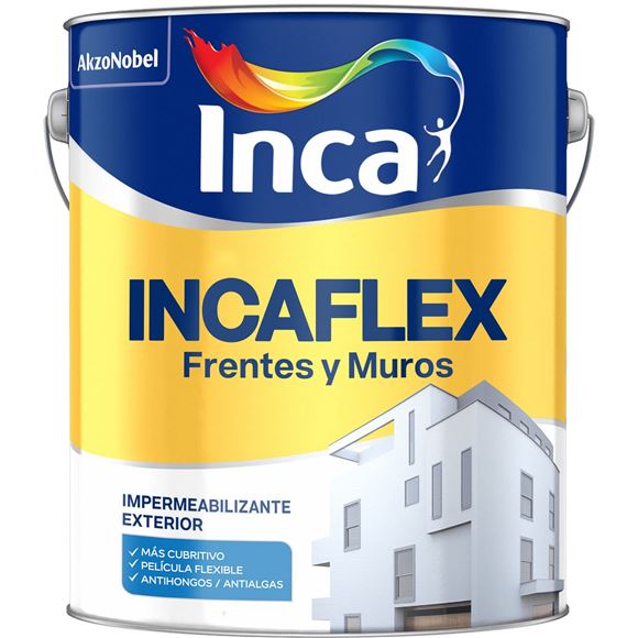 Imagen de Incaflex Frentes y Muros Blanco x20lts Impermeabilizante - Ynter