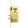 Imagen de Cerradura Star 210 Doble Perno Reforzad Prof. Ynter Ind.