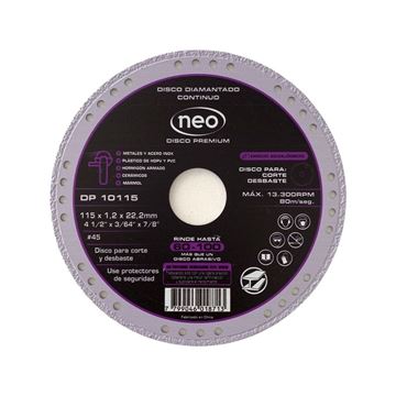 Imagen de Disco Multipropósito Premium Diamantado Neo 115mm -Ynter