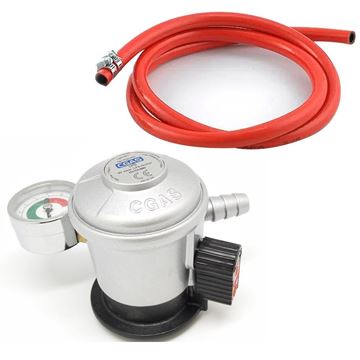 Imagen de kit Valvula para Garrafa gas Premium c/ Manómetro Medidor -Ynter