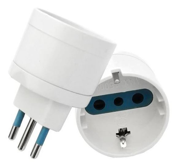 Imagen de Adaptador Derivado Schuko a 3 en Linea - Ynter Industrial