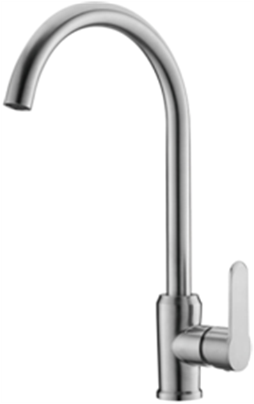 Imagen de Canilla Monocomando Cocina Pico Cisne Ac. Inox 40mm -Ynter