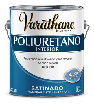 Imagen de Barniz al agua poliuretano Rust Oleum Varathane satinado-Ynter