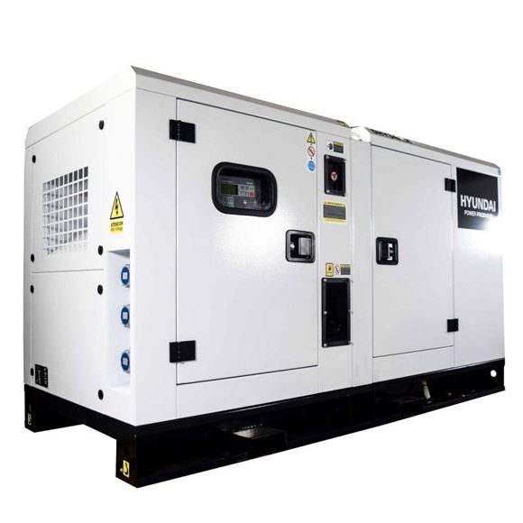 Imagen de Generador Hyundai diésel 45KVA DHY45KSE cerrado - Ynter Industrial