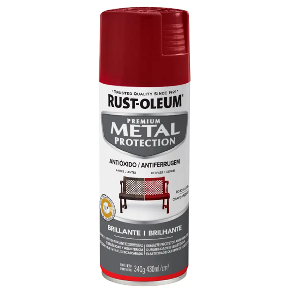 Imagen de Aerosol Protector Oxido Rust Oleum Rojo Clavel Brillante 340g - Ynter Industrial