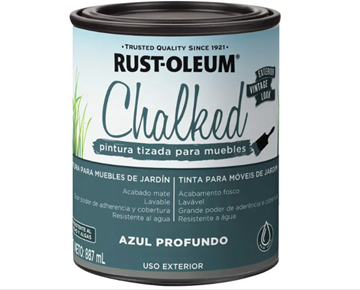 Imagen de Pintura Brochable Rust-Oleum Para Uso Exterior Azul Profundo 0.887L - Ynter Industrial