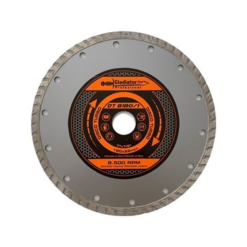 Imagen de Disco Diamantado Turbo 180X22mm 7" Gladiator Pro - Ynter Industrial