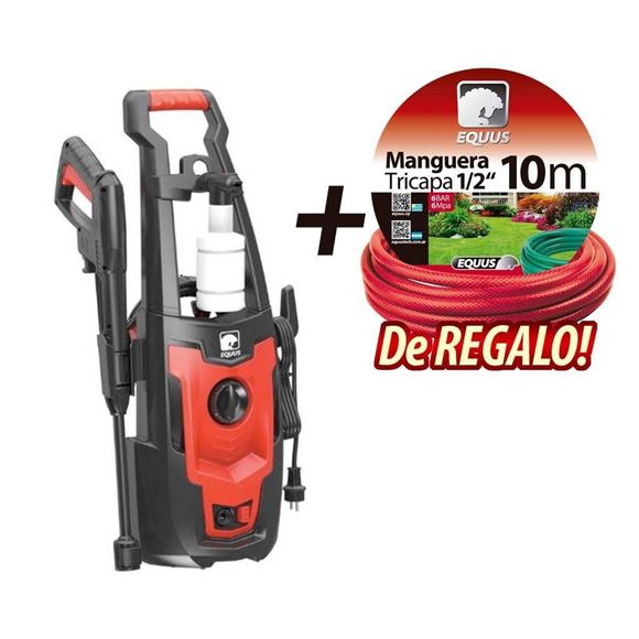 Imagen de Hidrolavadora Equus 100 Bar + Manguera de Jardin de Regalo - Ynter Industrial