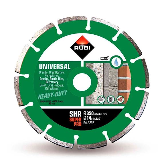 Imagen de Disco Diamantado segmentado Shr 350mm Super Pro Rubi - Ynter