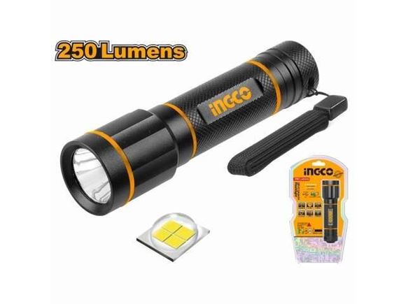 Imagen de Linterna 250 Lumens 160mt Ingco HFL013AAA58 - Ynter Industrial