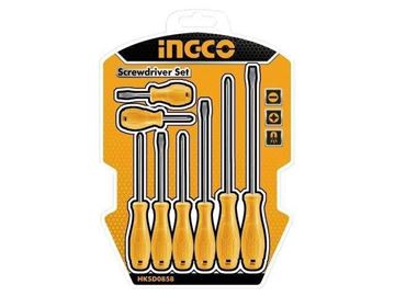 Imagen de Juego 8Pcs Destornilladores Ingco HKSD0858 - Ynter Industrial