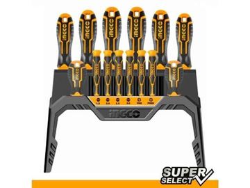 Imagen de Set X 14 Destornilladores Super Select Ingco HKSD1428 - Ynter Industrial