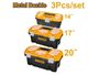 Imagen de Kit 3 Cajas Herramientas 14" 17" 20" Broche Metal Ingco - Ynter Industrial
