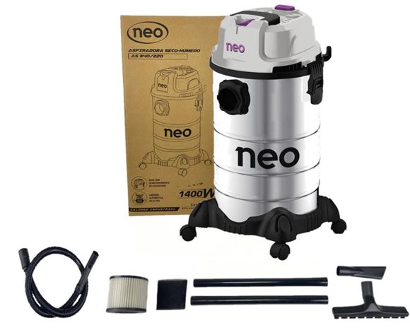 Imagen de Aspiradora Industrial Neo 40 Lt. 1400 W. Seco-humedo- Ynter