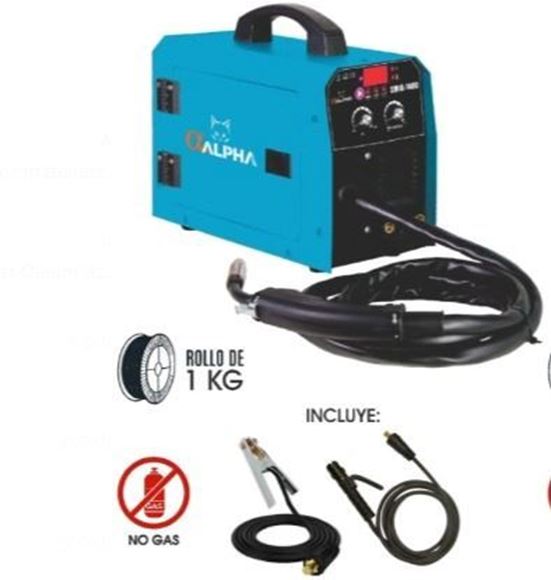 Imagen de Soldadora Inverter Mig + Tig+ Elec 160Amp Gas/No Gas Alpha