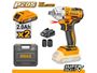 Imagen de Llave De Impacto 1/2" C/2Bat 2Ah Ingco 20V Brushless - Ynter
