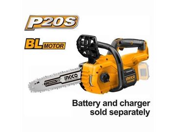 Imagen de Motosierra bateria 20V Ingco 12plg s/bat Brushless - Ynter