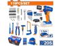 Imagen de Set 119Pcs Taladro C/Percutor 20V + Herramientas + Valija Wadfow - Ynter Industrial
