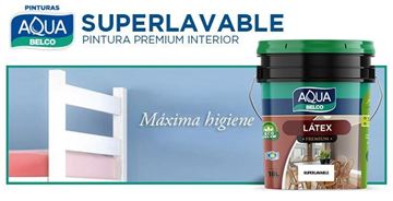 Imagen de Pintura premium interior Belco Aqua superlavable 18L - Ynter Industrial