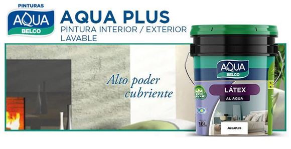 Imagen de Pintura premium AquaPlus Belco exterior Interior 18Lts - Ynter