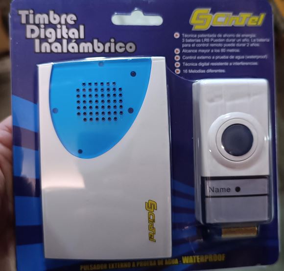 Imagen de Timbre Inalambrico Cintel 80 mts Exterior - Ynter