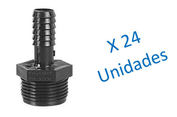 Imagen de 24 X Adaptador rebose de reducción  M 3/4" x 1/2" Amanco -Ynter Industrial