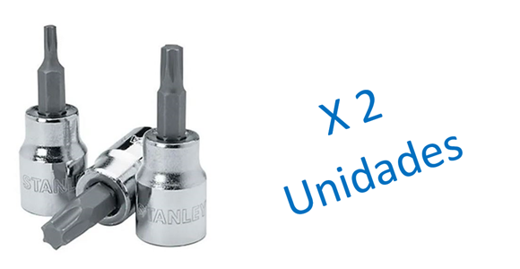 Imagen de 2 Bocallave Stanley enc. 1/2 torx seg. T27 S- Ynter Industrial