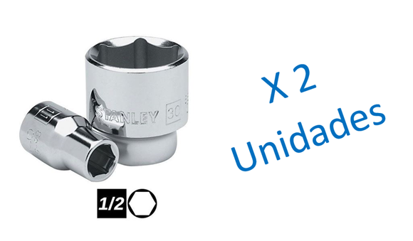 Imagen de 2 Bocallave Stanley enc. 1/2 hexagonal 27mm - Ynter Industrial