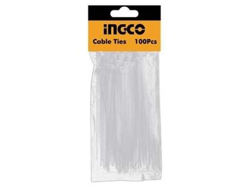 Imagen de Precinto Blanco 20cm X 3.6 Ingco 100 Uni - Ynter Industrial