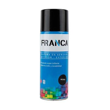 Imagen de Esmalte Aerosol Alta Temperatura Negro Franca - Ynter Industrial