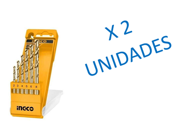 Imagen de Mechas Metal Set 6 Pzas Ingco Milimetricas - Ynter Industrial