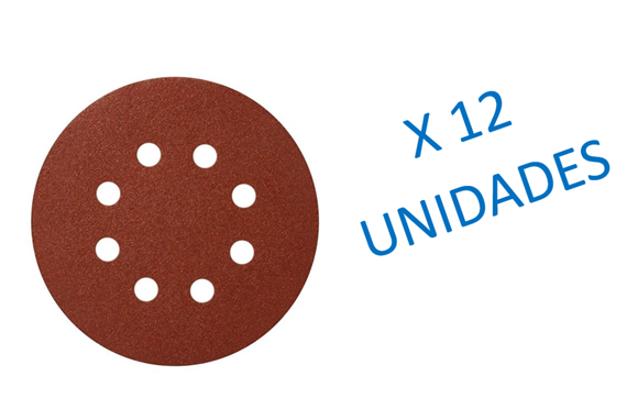 Imagen de Set Discos Lija Papel 6 Unidades 225mm Gr80 - Ynter