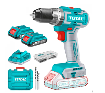 Imagen de Taladro atornillador Percutor 20v Total Brushless C/2Bat Ynter