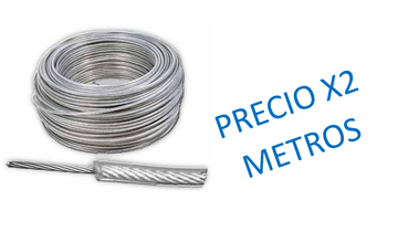Imagen de Linga Cable De Acero Forrado PVC 8mm 5/16  X Metro