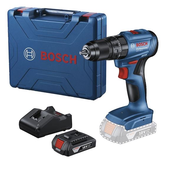 Imagen de Taladro Atornillador Percutor Bosch 18V C Bat y Maletin - Ynter