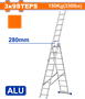 Imagen de Escalera Extensible 3 Secciones X9 Esc Alum Wadfow - Ynter