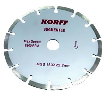 Imagen de Disco diam. segment corte seco (BUJE25,4MM)"KORFF"MSS300MM-Ynter