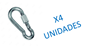 Imagen de Mosqueton Galv C/rosca 10 X 100mm - Ynter Industrial