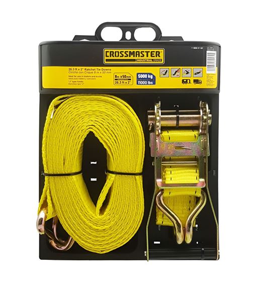 Imagen de Cinta Catraca Crossmaster 2" x 8MTS 5000KG - Ynter Industrial