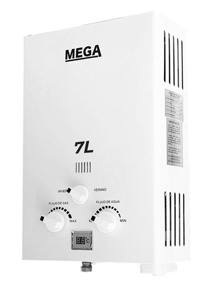 Imagen de Calefon a gas 7 lts tiro natural Mega- Ynter Industrial