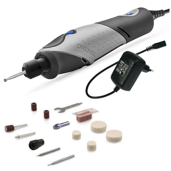 Imagen de Mini Torno Dremel  Lapiz Grabador Stylo C/ 11 Accesorios - Ynter Industrial