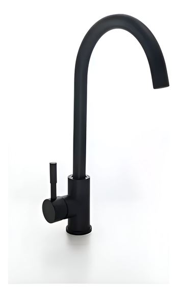 Imagen de Monocomando Cocina Pico Alto "Palito" Acero Negro 35MM - Ynter Industrial